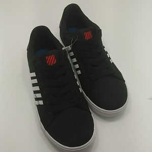 K-Swiss Kids SZ 3 Low Top Belmont Canvas Sneakers